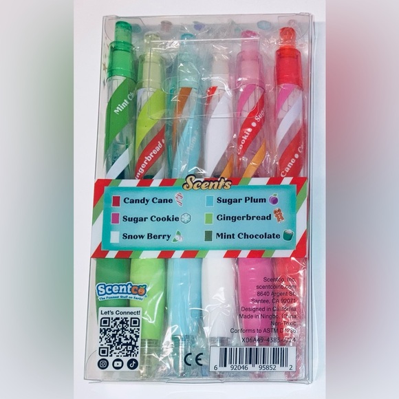 Smencils Holiday Smens - NEW! 6 Count. - Picture 2 of 3